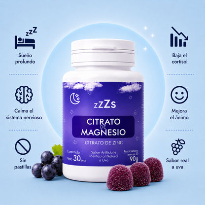Lunéa™ Gomitas para Dormir con Citrato de Magnesio y Zinc